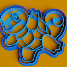 squirtle cookie cutter pokemon 3d print model - Mito3D