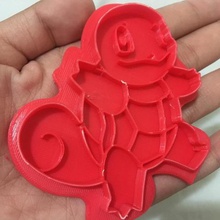 squirtle cortador de biscoito pokemon jogo água 3d print model - Mito3D