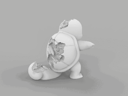 squirtle daniel arsham stile scultura cristalli minerali arte Pokemon bulbasaur miagolare cubone charmander charizard fallimento casa arredamento 3d print model - Mito3D