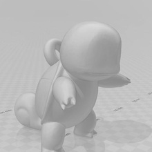 squirtle llavero de pok mon juego pokemon generación 1 primera gen motor arranque blastoise wartortle 3d print model - Mito3D