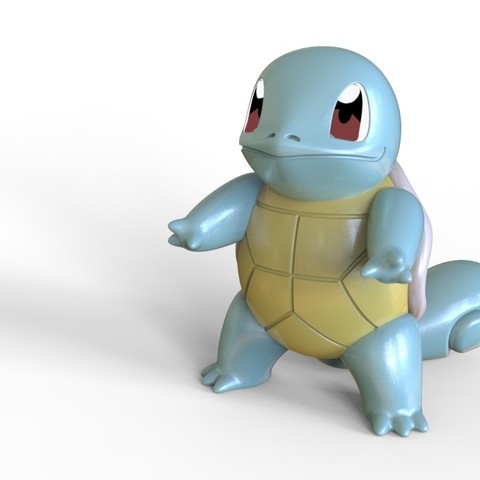 squirtle pokemon game toys 3D print model - Mito3D