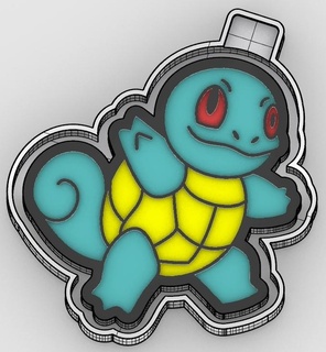 squirtle pokemon - freshie mold silicone box 3d model molding mould stl make manufacture molds boxes 3d print model - Mito3D