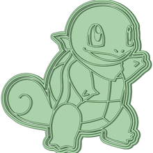 squirtle pokemon cookie cutter 3d print model - Mito3D