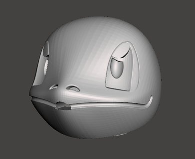 squirtle without glasses toothpaste Home pokemon head hygiene 3d print model - Mito3D