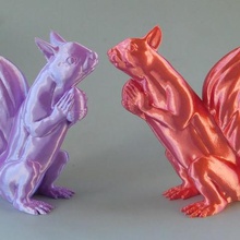 squizzle no supports squirrel sculpt art figurine 3d print model - Mito3D
