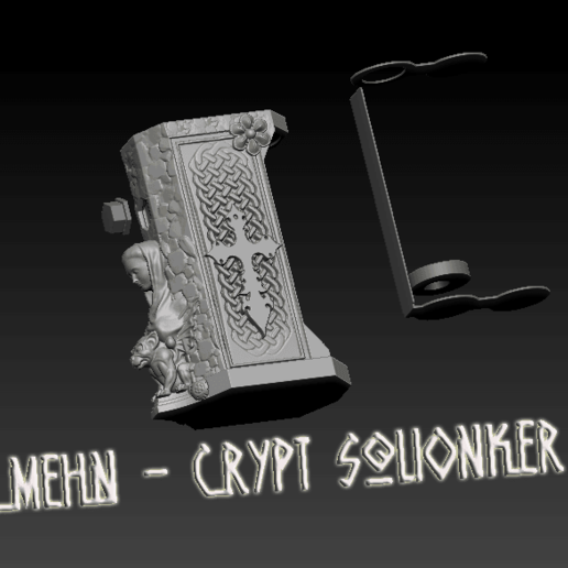 squonk mech mod mehn - crypt varios la cripta 3d de diseño vapes bf cuadro vape 3D print model - Mito3D