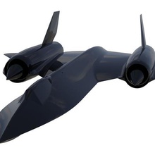 sr71 blackbird oyun uçak oyuncak 3d print model - Mito3D