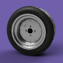 sr mki style - scale model wheel set 15-16 inches rim tire car jdm 16 barrel printable 1 24 custom ssr mk1 3d print model - Mito3D