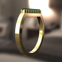 s la joyería de moda el colgante participar regalo esposa weding t oro anillo diamante 3d print model - Mito3D