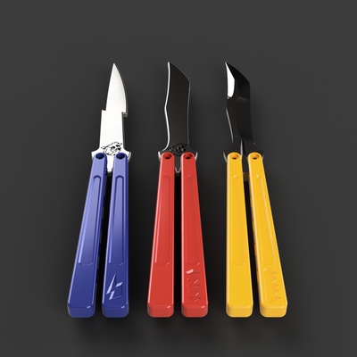 srk balisong mariposa cuchillo agitarse juguetes accesorios divertido regalos 3d print model - Mito3D