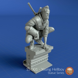 ss 001 - young hellboy 3d print model - Mito3D