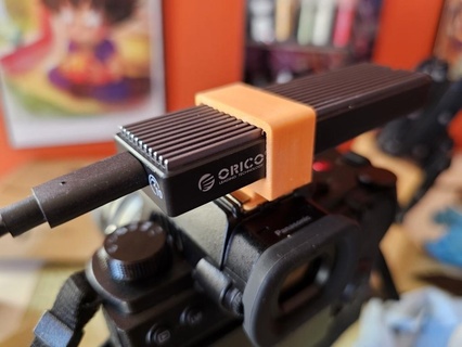 ssd quente sapato suporte usava panasonic s5ii Câmera vídeo gadget 3d print model - Mito3D