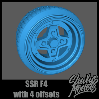 ssr f4 4 offsets model car wheels rims aoshima 1 24 25 fujimi tamiya revell amt lindberg monogram 3d print model - Mito3D