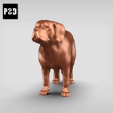 st bernard v1 arte cane animale giocattolo domestico figurine 3d print model - Mito3D