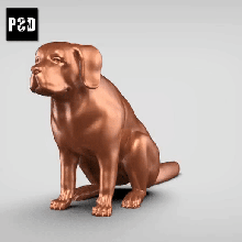 st bernard v2 arte cane animale giocattolo domestico figurine 3d print model - Mito3D