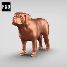 st bernard v3 arte cane animale giocattolo domestico figurine 3d print model - Mito3D