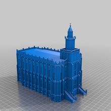 st George Utah temple architecture église bâtiments structures 3d print model - Mito3D