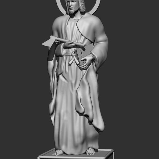st Jude thaddeus arte santo Judas impossível casos 3D print model - Mito3D