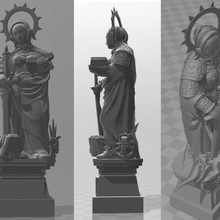 st katherine statue - wh40k architecture 40k warhammer warhammer40k 40000 buildings structures 3d print model - Mito3D