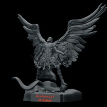 st Michael Erzengel 3d Drucken druckbar Sankt Spielzeuge Kunst Fantasie 3D Kreaturen Flügel Religion Zahl Miniatur Modell Engel Statue 3d print model - Mito3D