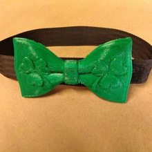 st patric's day's bowtie fashion accessories wearable shamrock clover 3d print model - Mito3D