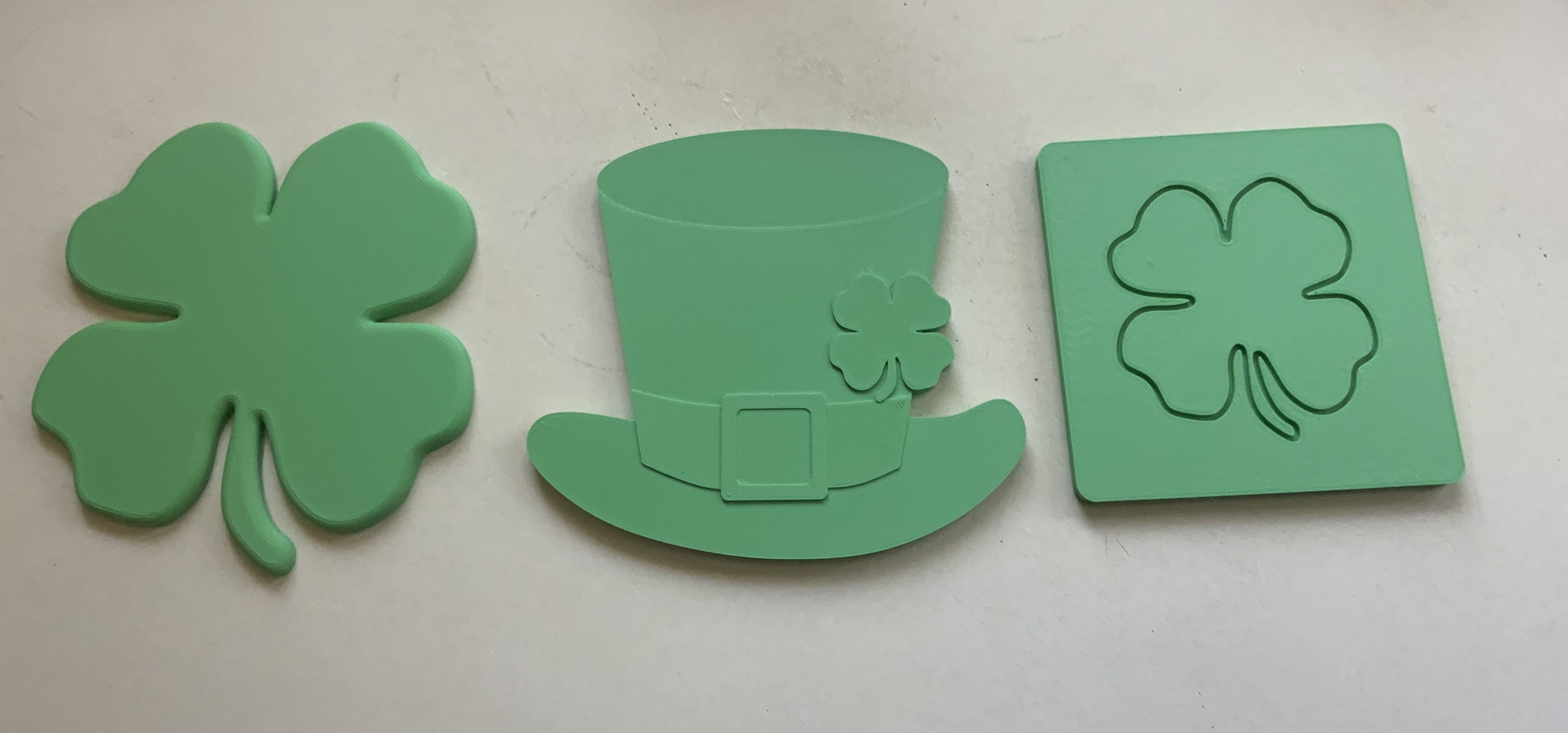 st patrick's day coasters coaster beer drinking 3D print model - Mito3D