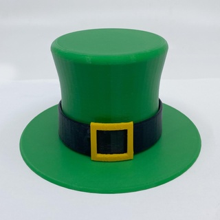 st patrick's día sombrero patricks Pattys irlandesa duende maceta oro verde suerte hoja trébol fiesta 3d print model - Mito3D
