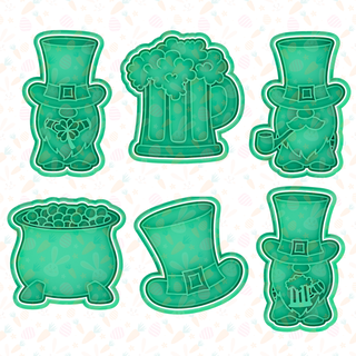 st patrick day cookie cutter set 6  3d print model - Mito3D