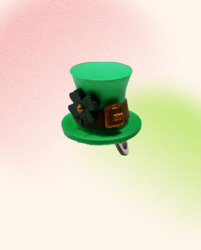st patrick clé bague gnome saint patricien journée lutin irlandais bijoux impression site pendentif fête vert bière pierre chapeau irlande multi 3d print model - Mito3D