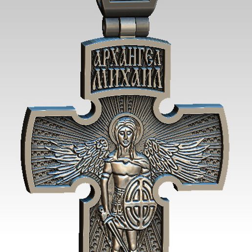 stmichael cross 3D print model - Mito3D