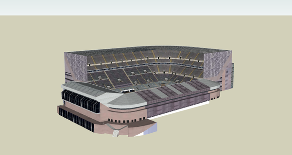 st James parc stade utilisation 2023 football nfl nba mlb LNH Angleterre Newcastle 3d print model - Mito3D