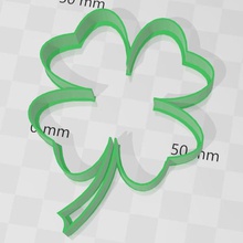 st patrck shamrock - patrick's clover various day cookie cutter san patrician lucky 3d print model - Mito3D