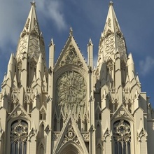 st patrick cathedral architecture building church historical 3d print model - Mito3D