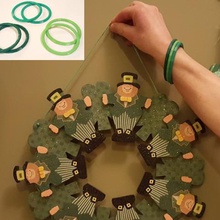 st patricks day green band fashion patty lucky wristband bracelet ninjaflex 3d print model - Mito3D