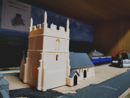 st peters église architecture chemin fer jauge oo 1 148th 75th 87th Anglais 3d print model - Mito3D