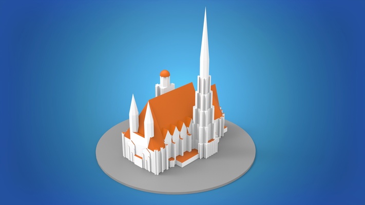 st stefano cattedrale vienna cristo architettura religione catedral chiesa viaggio torre città esterno 3d print model - Mito3D