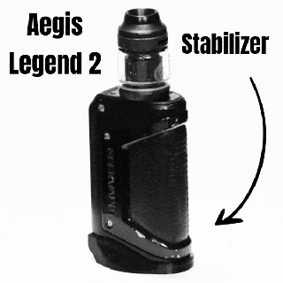 stabilizer geekvape aegis legend 2 vape electronic cigarette e-cig base support stable 3d print model - Mito3D