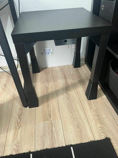 stable feet table legs extension ikea lack lacquer leg 3d print model - Mito3D