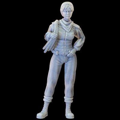 stalliera media trading quartiere vol ii kickstarter ragazza donna cavallo cowboy mercante cowgirl commerciante stabile npc lazo 3d print model - Mito3D