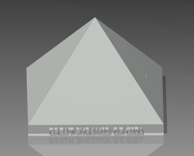 stack able piramit Giza iç bölme Mısır harika dünyayı gör istiflenebilir binalar yapılar 3d print model - Mito3D