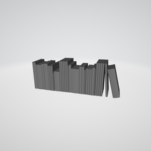 stack large books shelf 3d print model - Mito3D