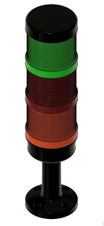 pilha luz sinal máquina vermelho verde laranja 3d print model - Mito3D