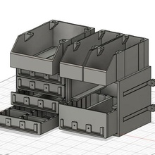 pilha mestre pró ferramenta recipiente bin modular armazenamento empilhável legal casa gaveta Diversão Ferramentas partes Utilitário 3d print model - Mito3D