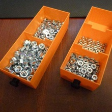 pila di ricambio cassetti maniglie strumento utensili scatole stack stack-on bin 3d print model - Mito3D