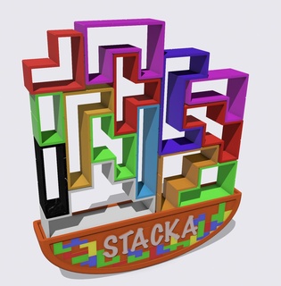 stacka tetris game boat tiktok build brick block 3d print model - Mito3D