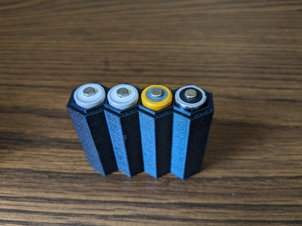 apilable aa batería soporte 3d print model - Mito3D