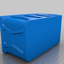 stackable akro storage bin tag holder remix akro-mils box container containers organization 3d print model - Mito3D