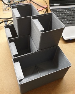 apilable surtido recuadro caja herramienta titulares cajas contenedores organización almacenamiento 3d print model - Mito3D