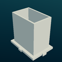 istiflenebilir temel konteyner istiflenebilir konteyner istiflenebilir konteyner 3d print model - Mito3D