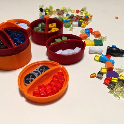 apilable tablero juego simbólico caddie mesa juegos tokens toy_game_accessories 3D print model - Mito3D